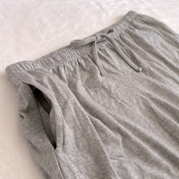 The Cat's Pajamas | Classic Pima Cotton Knit Capri Pajama PJ Set Grey (S 4-6) - Picture 13 of 16